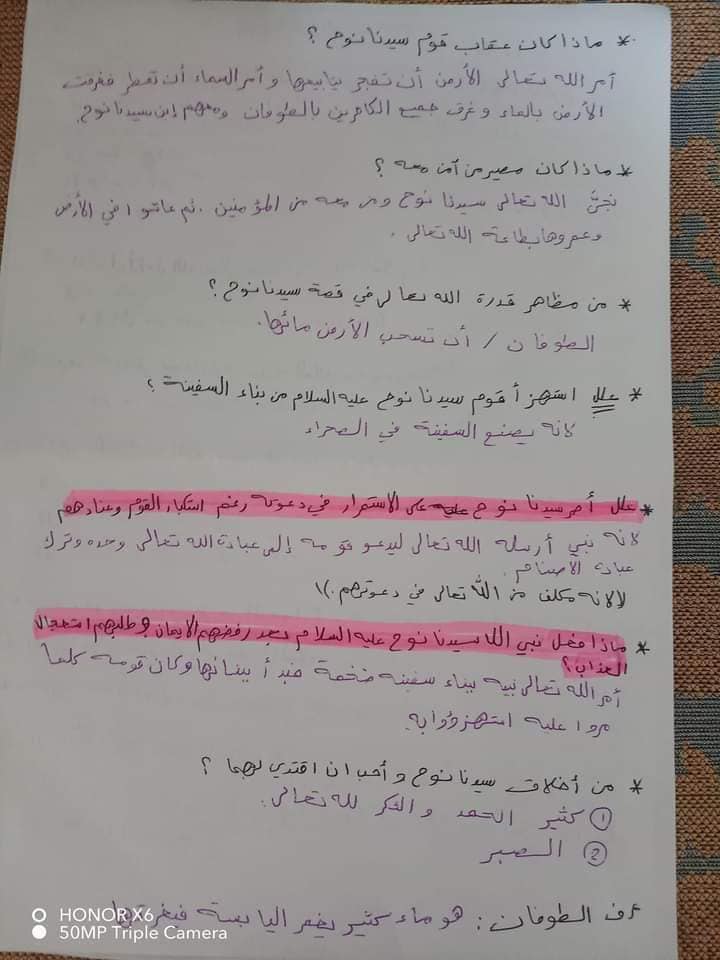 MjQ4NzAuMzc3MTY4 تلخيص الوحدة الاولى مادة التربية الاسلامية للصف الخامس الفصل الاول 2024